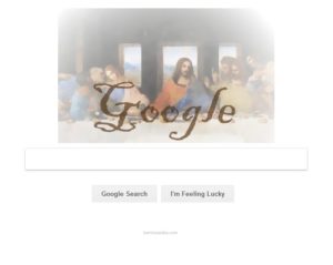 Google Doodle with Jesus, Bernice Zieba