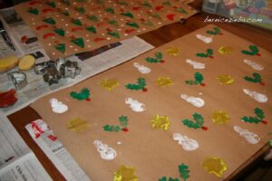Weihnachtsgeschenkpapier, Christmas Wrapping Paper, Bernice Zieba